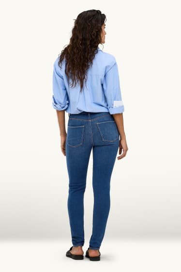 Femmes - Skinny jean - mid waist - shaping jean - LYCRA® - jean bleu foncé