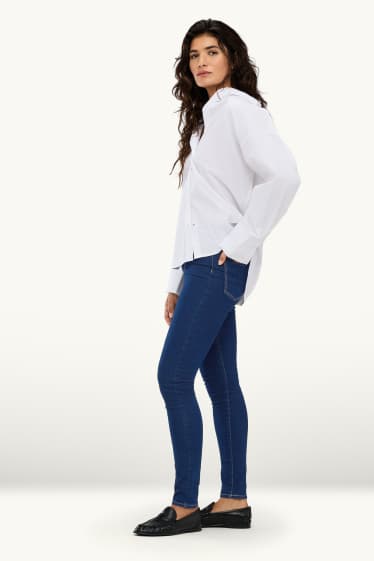 Damen - Jegging Jeans - High Waist - dunkeljeansblau