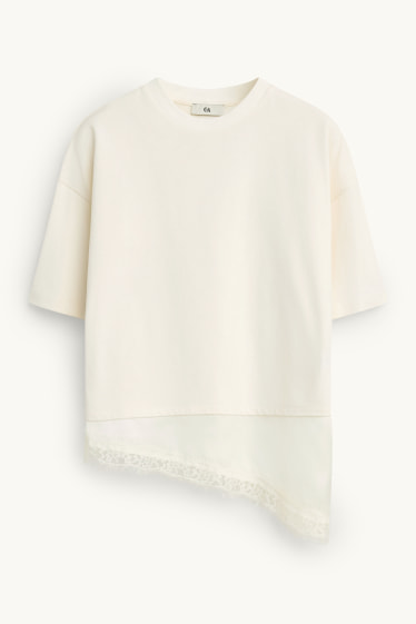 Enfants filles - T-shirt - blanc crème