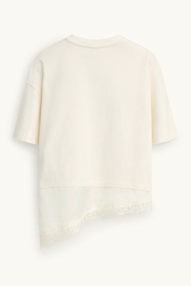 Enfants filles - T-shirt - blanc crème