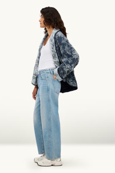 Donna - Barrel jeans - vita alta - jeans blu