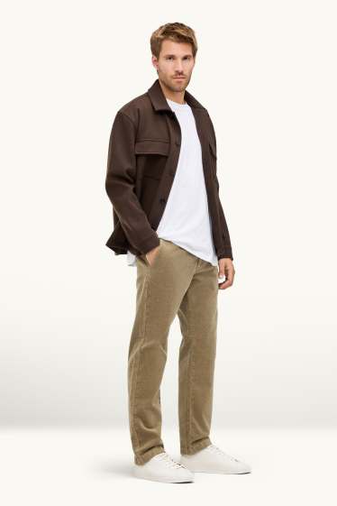 Herren - Cord-Chino - Regular Fit - khaki