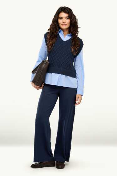 Femmes - Pantalon de jogging - bleu foncé