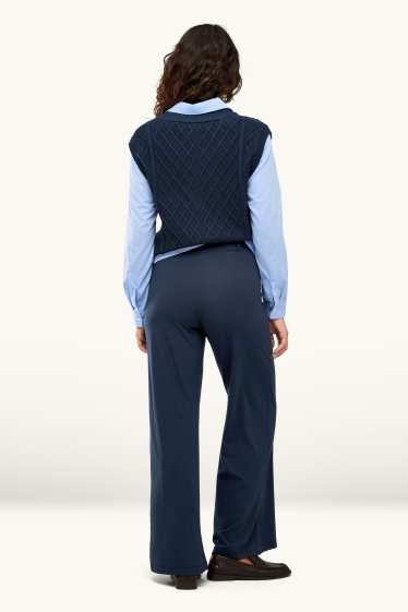 Femmes - Pantalon de jogging - bleu foncé