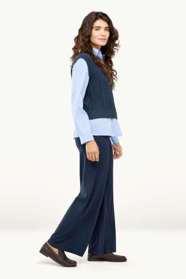 Femmes - Pantalon de jogging - bleu foncé