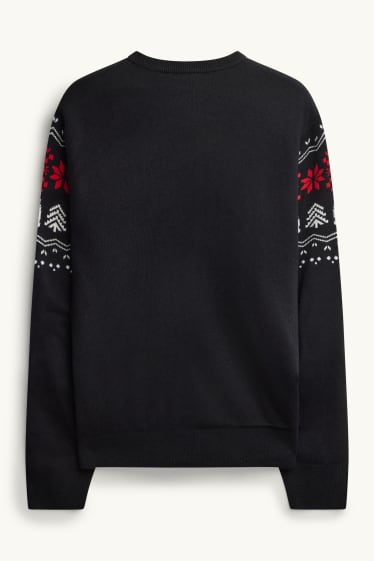 Hommes - Pull de Noël - Coca-Cola - noir / rouge