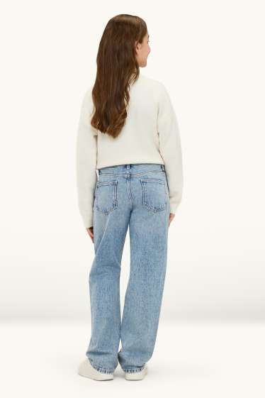 Bambine - Straight jeans - jeans azzurro