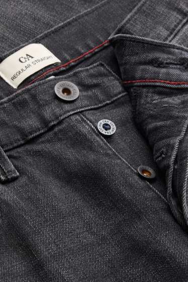 Herren - Straight Jeans - Selvedge - dunkeljeansgrau