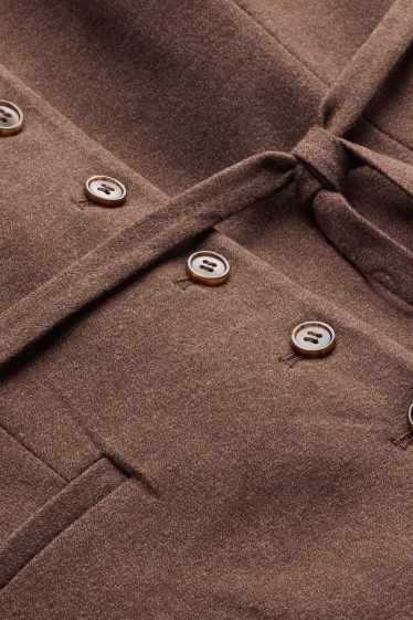 Dames - Business-gilet - slim fit - bruin