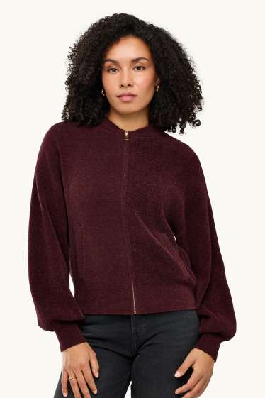 Women - Cardigan - bordeaux