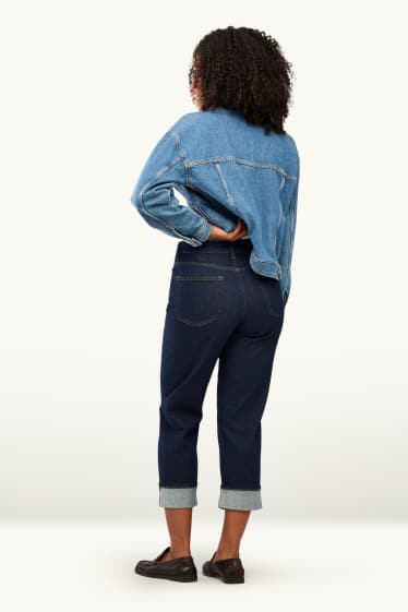 Dona - Boyfriend Jeans - mid waist - texà blau fosc