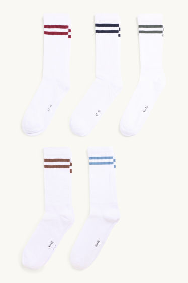 Herren - Multipack 5er - Tennissocken - weiss