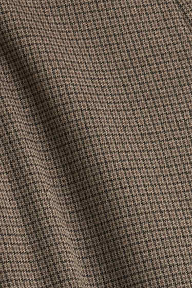 Damen - Jogginghose - gemustert - taupe