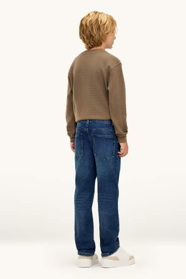 Copii - Băieți - Straight jeans - jeans termoizolanți - LYCRA® - denim-albastru închis