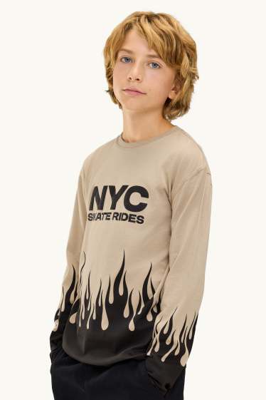 Children Boys - Multipack of 3 - skater - long sleeve top - cremewhite