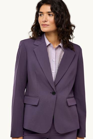 Femmes - Blazer de bureau - cintré - violet