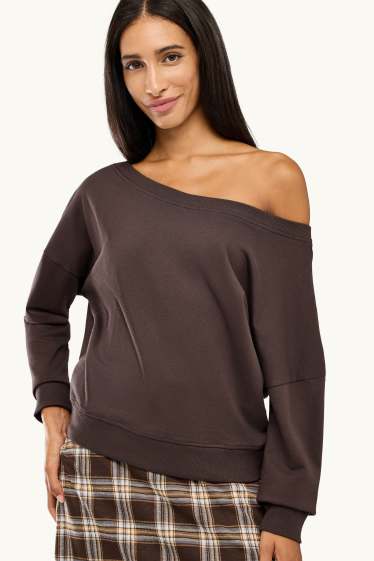 Damen - Sweatshirt - braun