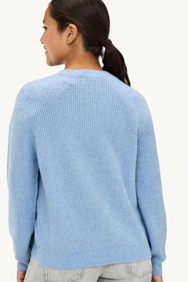 Kinder Mädchen - Pullover - hellblau