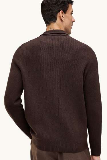Hommes - Pull - marron foncé