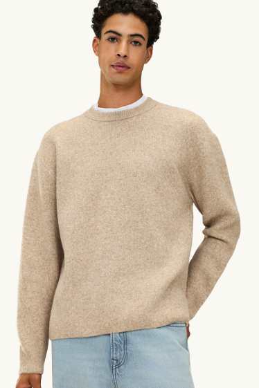Heren - Trui - beige-mix