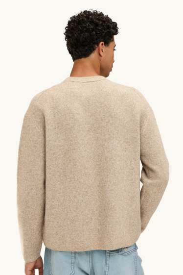 Heren - Trui - beige-mix