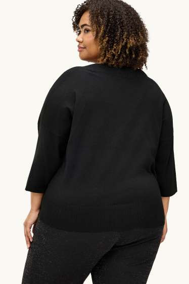 Damen - Pullover - schwarz