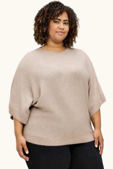 Damen - Pullover - beige