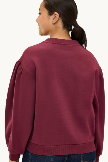Kinder Mädchen - Sweatshirt - bordeaux
