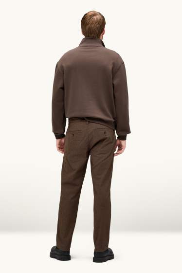 Heren - Thermo-chino - regular fit - THERMOLITE® - bruin-mix