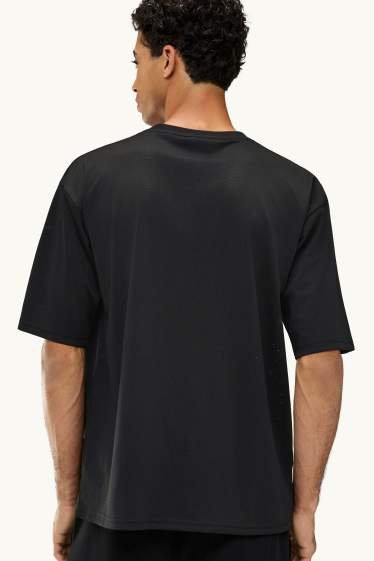 Bărbați - Tricou - supradimensionat - negru