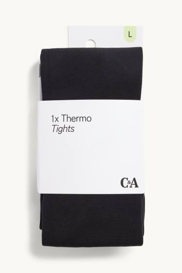 Femmes - Collants chauds - noir