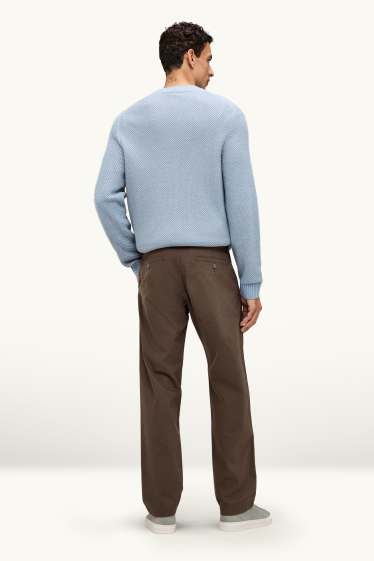 Uomo - Pantaloni chino - regular fit - marrone