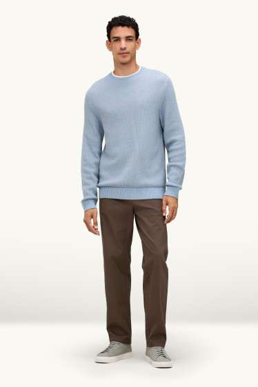 Uomo - Pantaloni chino - regular fit - marrone