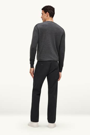 Hommes - Chino - regular fit - LYCRA® - noir