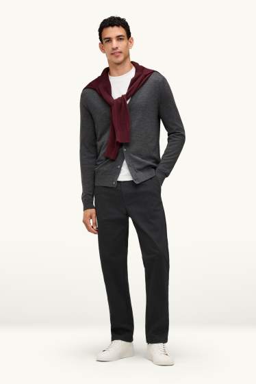 Hommes - Chino - regular fit - LYCRA® - noir