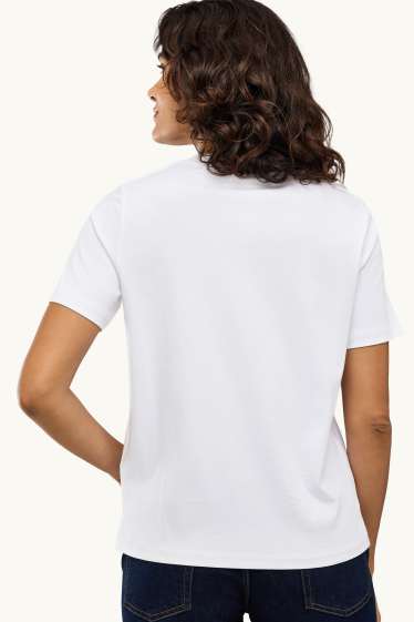 Dames - T-shirt - regular fit - wit