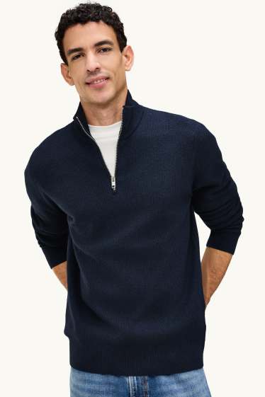Herren - Pullover - dunkelblau