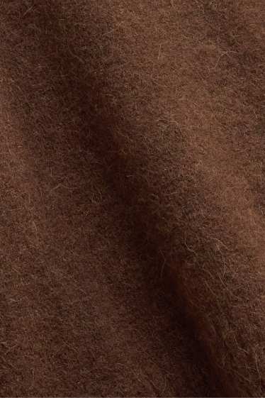 Bărbați - Pulover cu conținut de lână alpaca - maro