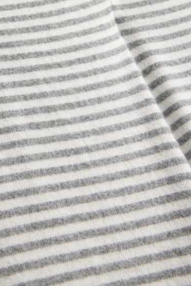 Dona - Pantalons de xandall - de ratlles - blanc/gris