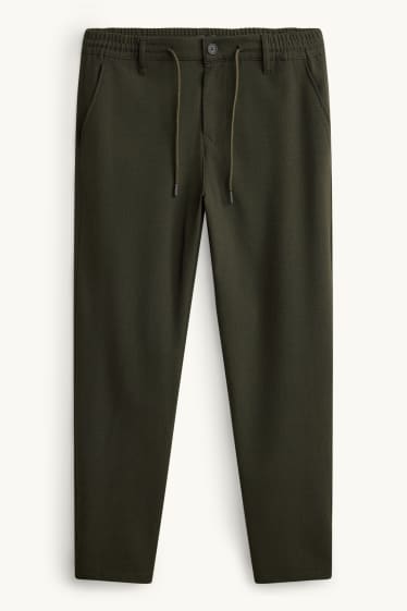 Hommes - Chino - tapered fit - kaki