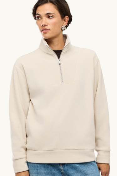 Femmes - Sweat - crème