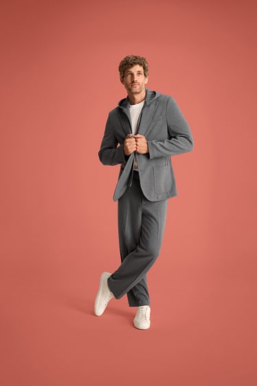 Herren - Baukasten-Hose - Regular Fit - grau