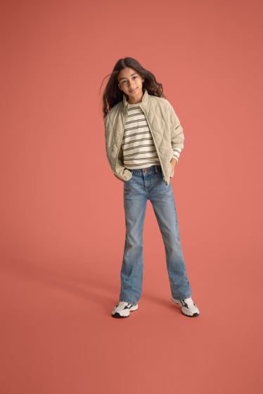 Kinderen: meisjes - Bootcut jeans - LYCRA® - jeansblauw