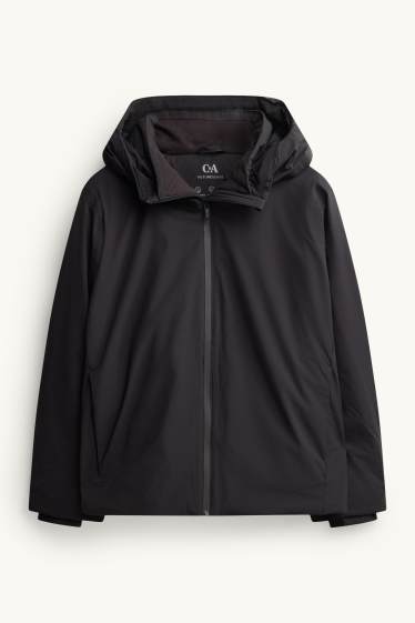 Femmes - Veste hardshell avec capuche - imperméable - noir