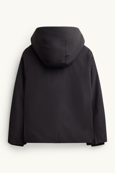 Femmes - Veste hardshell avec capuche - imperméable - noir