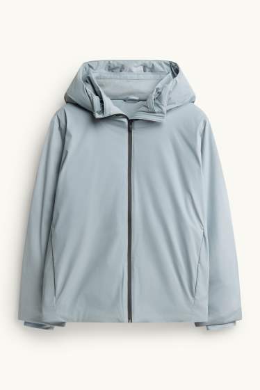 Femmes - Veste hardshell avec capuche - imperméable - bleu clair