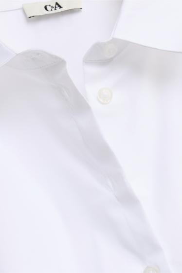 Damen - Hemdbluse - weiß