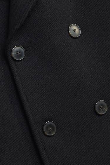 Hommes - Veste - laine mélangée - noir