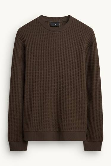 Men - Sweatshirt - brown