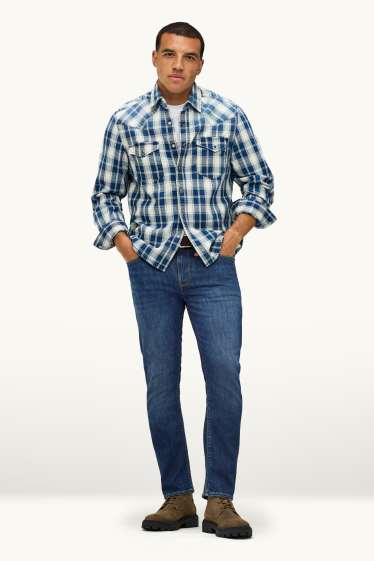 Herren - Slim Jeans - Flex Jog Denim - dunkeljeansblau